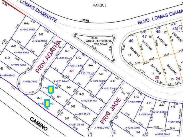 LOMAS DIAMANTE, Terreno en VENTA desde 221 m2 cerca de parque