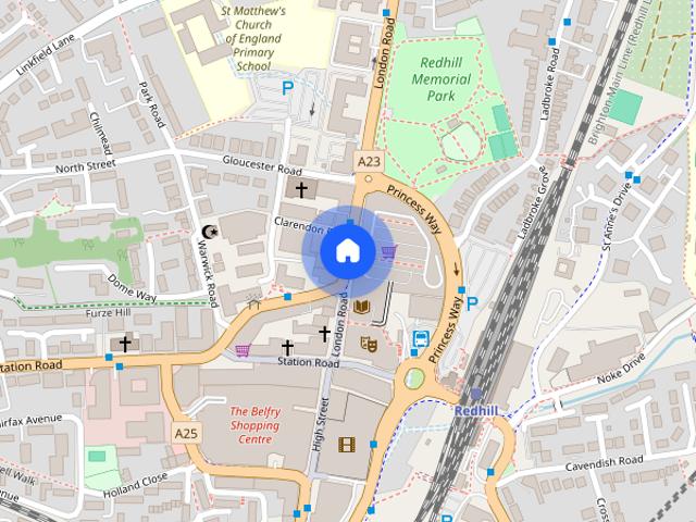 London Road, Aquila House, RH1