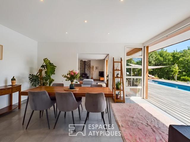 Longère contemporaine à ossature bois 223 m² 223m² Bagnols en Forêt