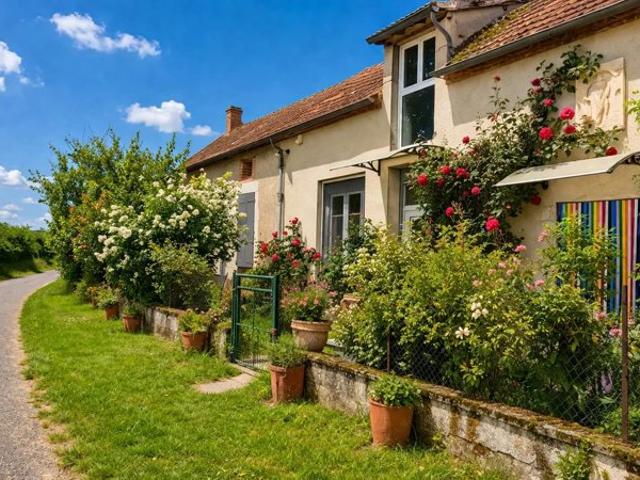 Longère rénovée esprit loft sans voisins
