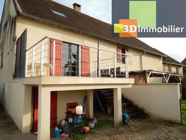 LONS LE SAUNIER 39, MAISON À VENDRE ENTIÈREMENT RÉNOVÉE louée de 85 M², deux chambres, terrain 288 M²