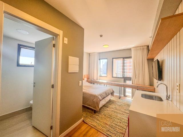 LOCAÇÃO STUDIO COM 21m² NA CHÁCARA SANTO ANTÔNIO, 01 DORMITÓRIO, 01 BANHEIRO SEMI MOBILIADO