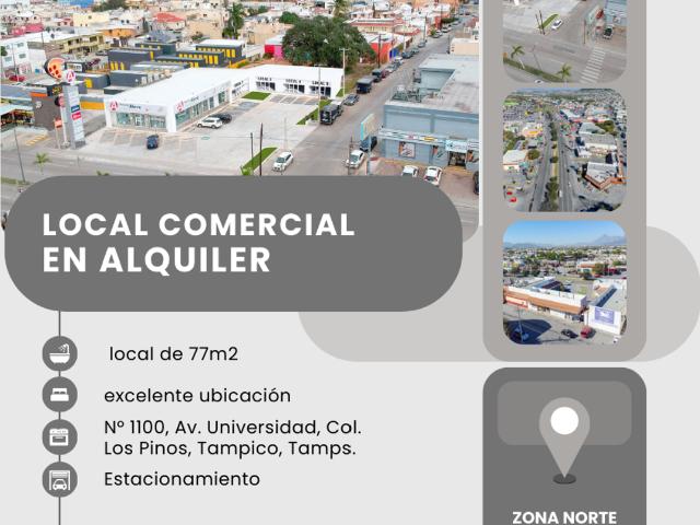 Local Comercial en Renta – Fracc. Santa Rosa, Col. Los Pinos, Tampico, Tamps