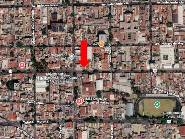 Local comercial en renta, frente a IMSS, Miguel Hidalgo, Col V?rtie, Toluca