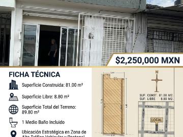 Local comercial sobre Av. 27 de Febrero, zona de alto tráfico vehicular y peatonal