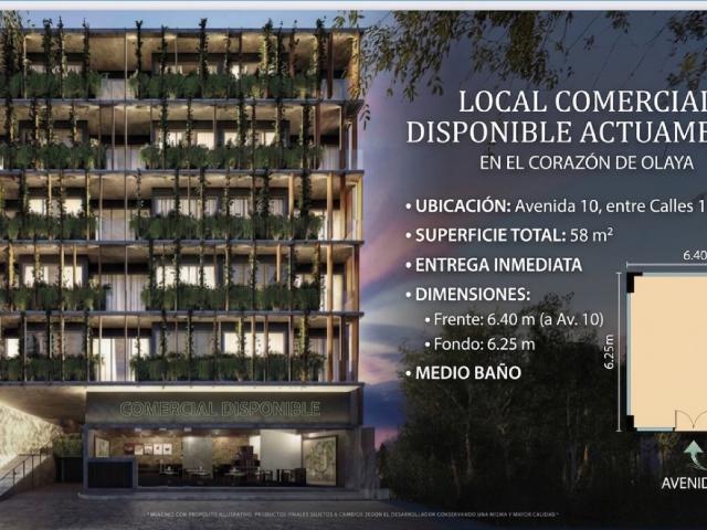 Local en Venta en Playa del Carmen sobre Avenida 10 Norte entre calles 12 y 14