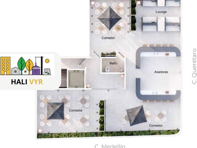 Local en venta en roof garden de edificio en Medell?n, Roma Norte