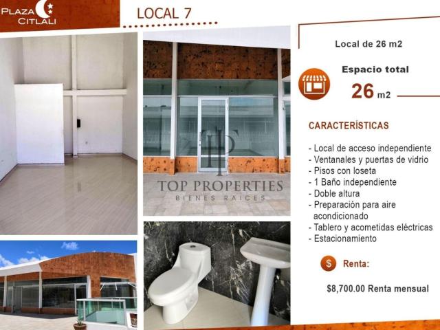 LOCAL EN RENTA, PLAZA CITLALI, BLVD. LUIS DONALDO COLOSIO, CANCUN, QUINTANA ROO
