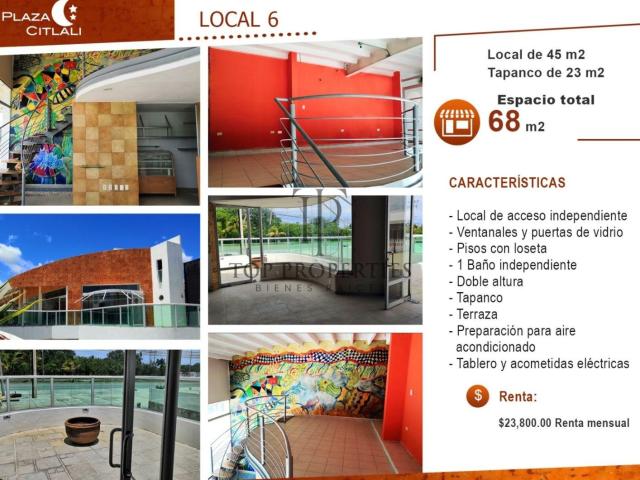 LOCAL EN RENTA, PLAZA CITLALI, BLVD. LUIS DONALDO COLOSIO, CANCUN, QUINTANA ROO