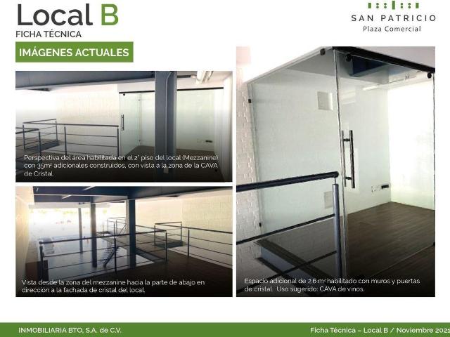 LOCAL EN RENTA EN METEPEC PLAZA SAN PATRICIO