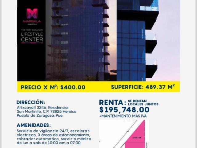 Local en renta en San Martinito, San Andrés Cholula, Puebla