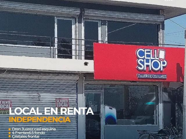 LOCAL EN RENTA INDEPENDENCIA ESQUINA DREN JUÁREZ
