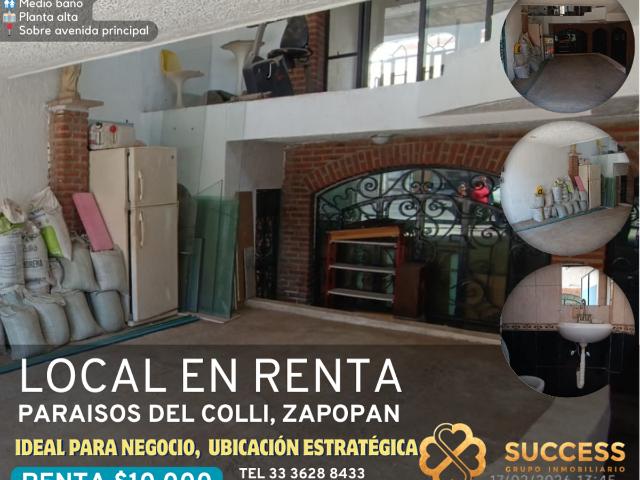 Local en Renta – Paraísos del Colli, Zapopan