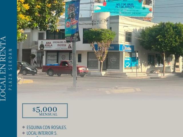 LOCAL EN RENTA PLANTA ALTA ROSALES ESQUINA CON SERDAN