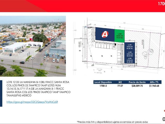 Local en Renta sobre Av. Universidas, Tampico