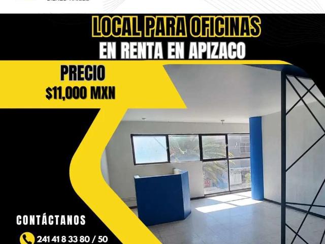 Local para oficinas centrico en renta en Apizaco