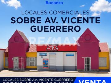 Locales comerciales sobre Av. Vicente Guerrero