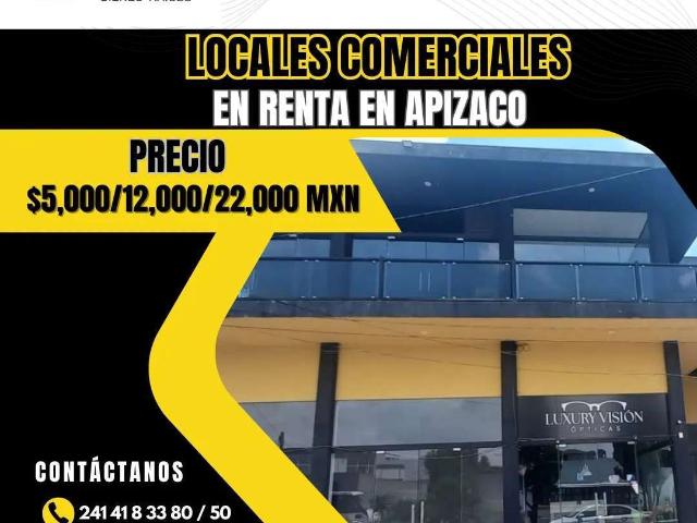 Locales en renta en plaza comercial en Apizaco