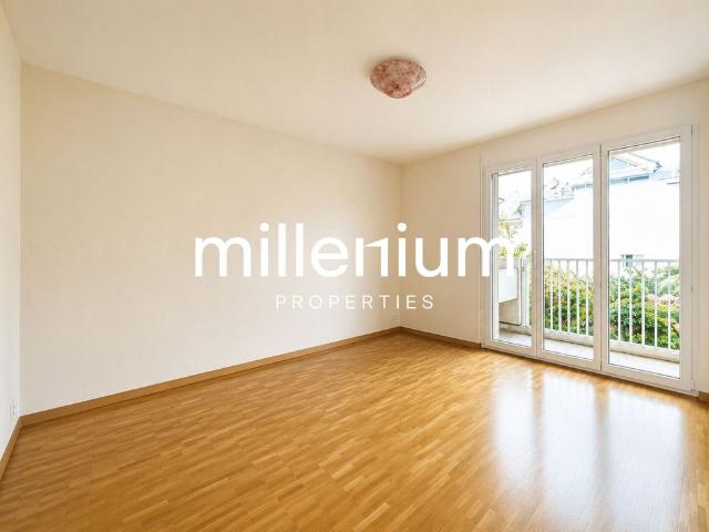 Family apartment with balconies in the heart of Bernex