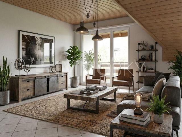 Unique attic jewel with balcony and green views