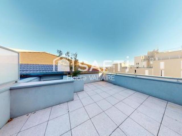 Location T3 58m² dernier étage avec terrasse de 18m²