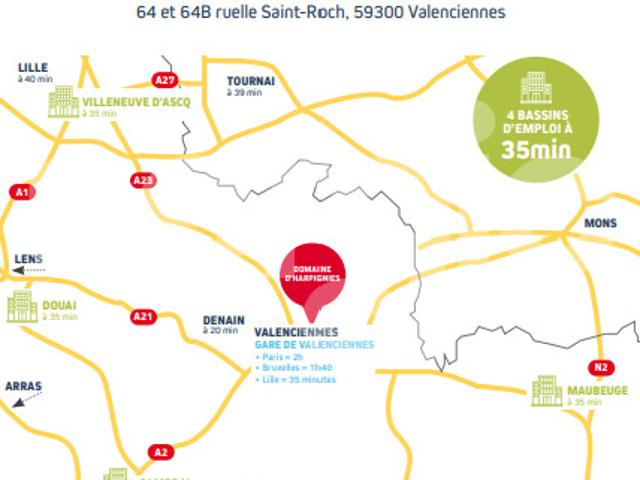 location t2 43 m² valenciennes 59300