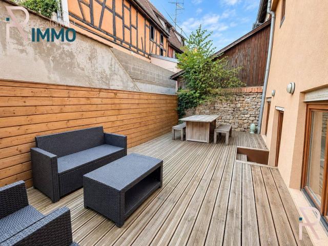 Location T2 meublé avec grande terrasse