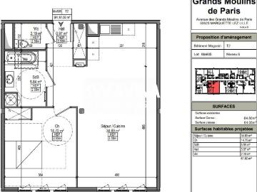 LOCATION TYPE 2 – MARQUETTE LEZ LILLE – REF: MA605