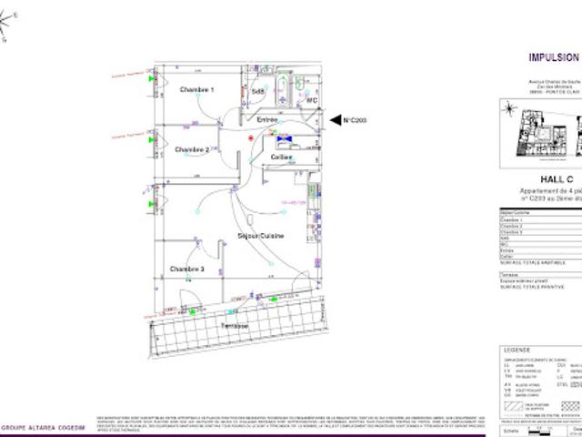 Location Appartement 4 pièces 83 m2 Le Pont de Claix