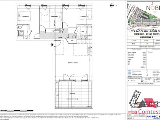 Location Appartement 4 pièces 89.33 m2 Trets
