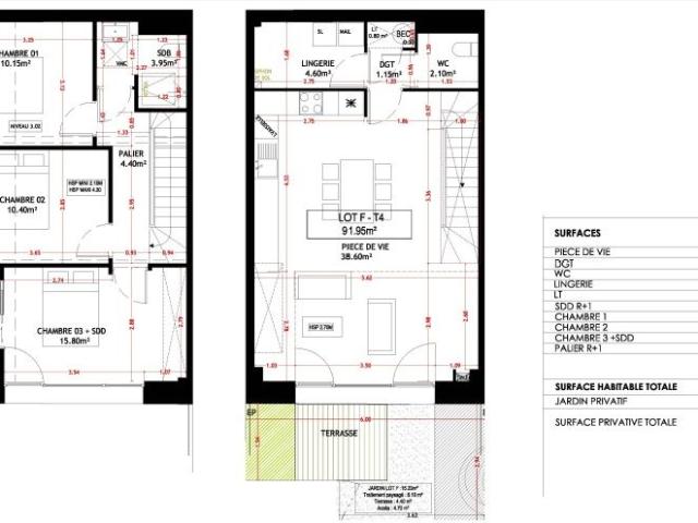 Location Appartement 4 pièces 91m² ROUBAIX 59100
