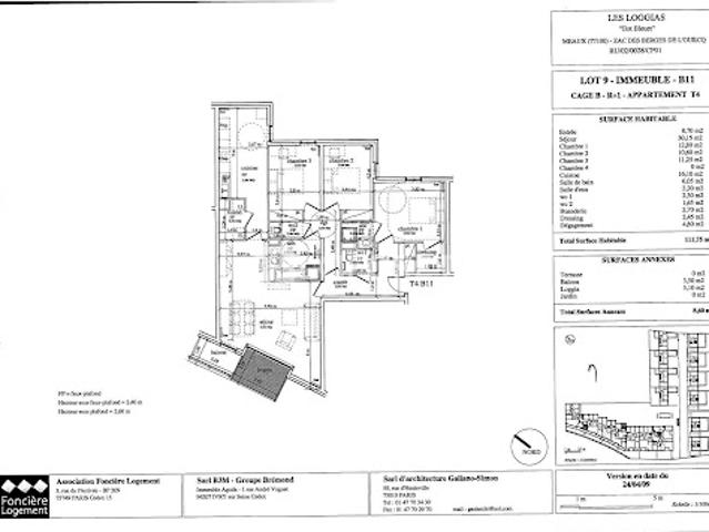 Location Appartement 4 pièces 111.75 m2 Meaux