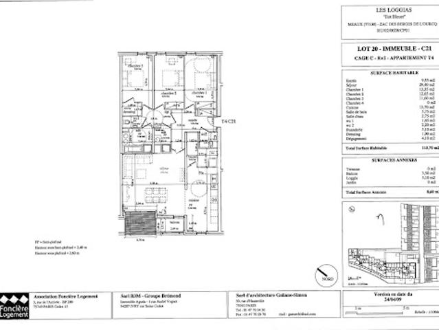 Location Appartement 4 pièces 115.7 m2 Meaux