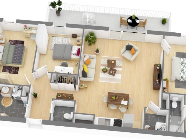 Location appartement 4 pièces AMIENS 89m² à 998.17€/mois CDC Habitat