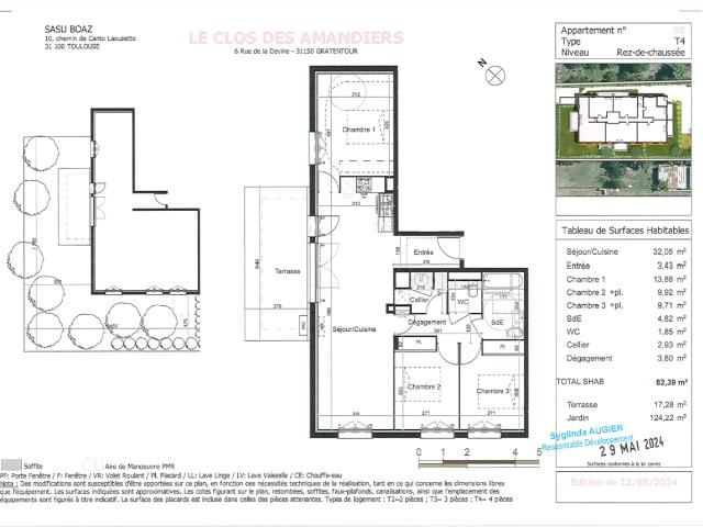 Location appartement 4 pièces GRATENTOUR 82m² à 900.54€/mois CDC Habitat