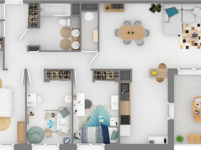 Location appartement 4 pièces LABARTHE SUR LEZE 90m² à 973.62€/mois CDC Habitat