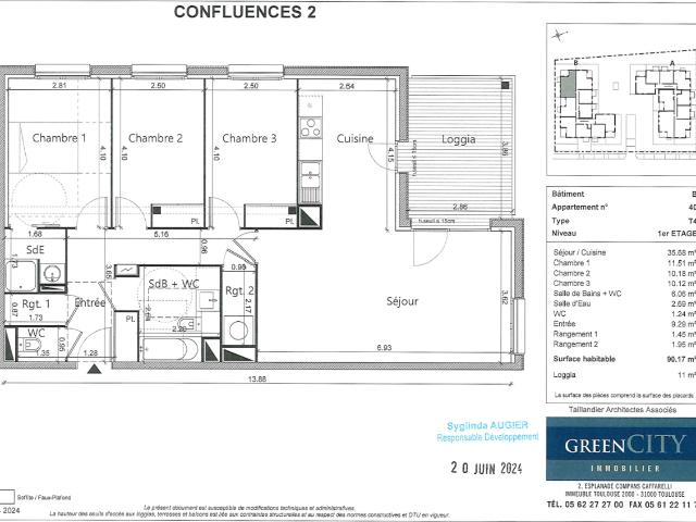 Location appartement 4 pièces LABARTHE SUR LEZE 91m² à 973.78€/mois CDC Habitat