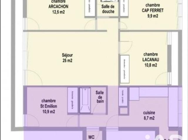 Location Appartement 5 pièces 94 m2 Pessac