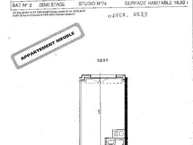 Location appartement 1 pièce Nantes 44