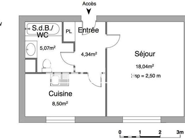 Location appartement 1 pièce Nantes Canclaux Mellinet 44