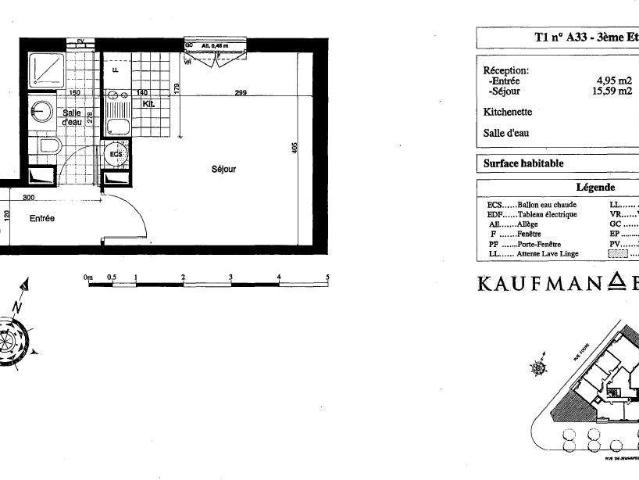 Location appartement 1 pièce Nantes Centre Ville 44