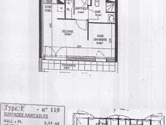 Location appartement 1 pièce Orvault 44