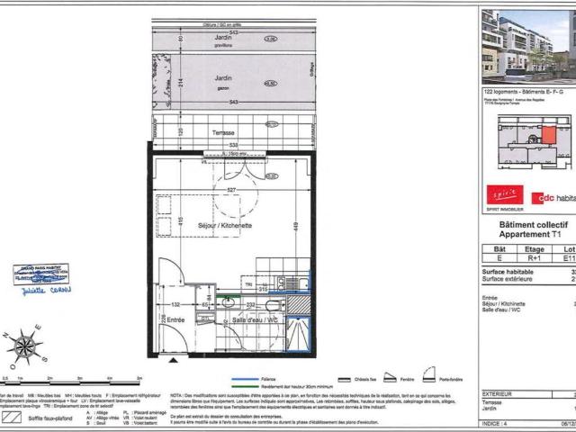 Location appartement 1 pièce SAVIGNY LE TEMPLE 32m² à 608.91€/mois CDC Habitat