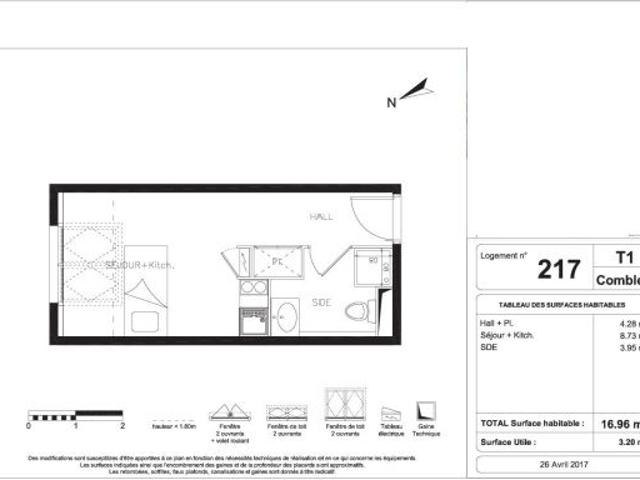 Location Appartement 1 pièce 16m² PAU 64000