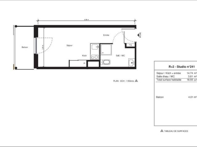 Location Appartement 1 pièce 18m² NIMES 30000