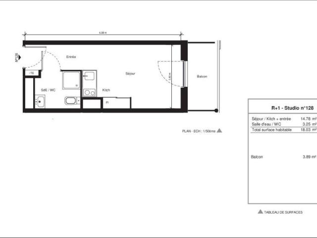 Location Appartement 1 pièce 18m² NIMES 30000