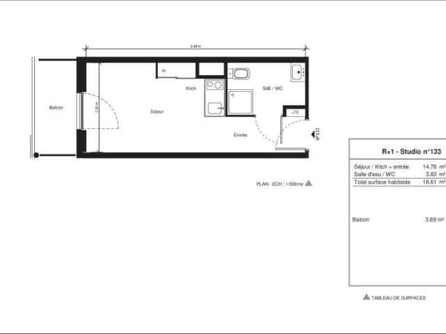 Location Appartement 1 pièce 18m² NIMES 30000