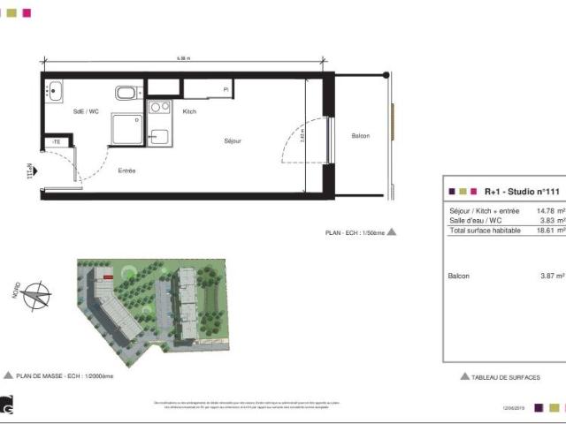 Location Appartement 1 pièce 18m² NIMES 30000
