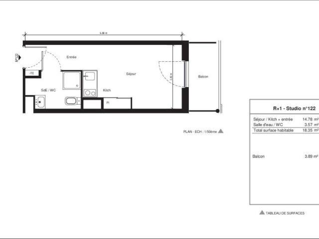 Location Appartement 1 pièce 18m² NIMES 30000