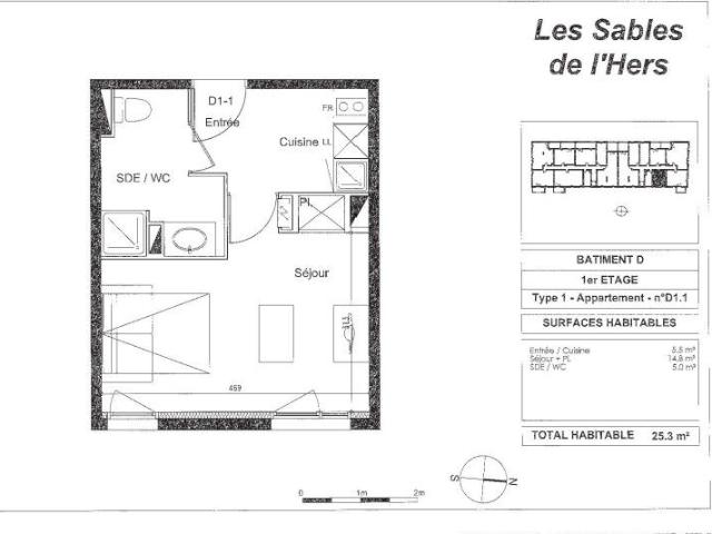 Location Appartement 1 pièce 25m² LAUNAGUET 31140